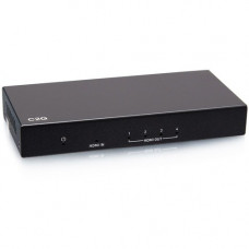 C2g 4-Port HDMI Distribution Amplifier Splitter - 4K 60Hz - 4096 x 2160 - 1 x HDMI In - 4 x HDMI Out - Nickel Plated 41601