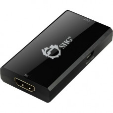 SIIG HDMI 2.0 Repeater - 4Kx2K 60Hz - 3840 &#195;ÃÂÃÂ 2160 - 98.43 ft Maximum Operating Distance - HDMI In - HDMI Out - USB - ABS Plastic CE-H22J14-S1