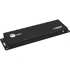 SIIG 1x8 HDMI 2.0 HDR Distribution Amplifier with EDID Management - 4Kx2K 60Hz - Distributes HDMI video/audio signals from one HDMI source to 8 HDMI displays while maintaining signal quality - TAA Compliance CE-H23D11-S1
