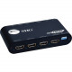 SIIG 1x4 HDMI 2.0 Splitter with Audio Extractor / Auto Scaling & EDID Management - 32.81 ft Maximum Operating Distance - HDMI In - HDMI Out - USB - Metal - TAA Compliant - TAA Compliance CE-H24Y11-S1