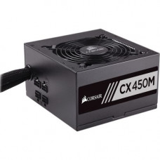 Corsair CX450M Power Supply - ATX12V/EPS12V - 120 V AC, 230 V AC Input Voltage - 3.3 V DC, 5 V DC, 12 V DC, 12 V DC, 5 V DC Output Voltage - 1 Fans - Internal - Modular - 85% Efficiency - 450 W CP-9020101-NA