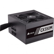 Corsair CX550M Power Supply - ATX12V/EPS12V - 120 V AC, 230 V AC Input Voltage - 3.3 V DC, 5 V DC, 12 V DC, 12 V DC, 5 V DC Output Voltage - 1 Fans - Internal - Modular - 85% Efficiency - 550 W CP-9020102-NA