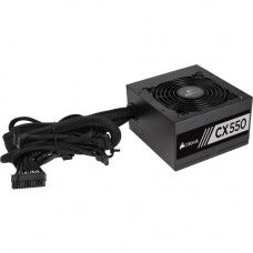 Corsair CX550 Power Supply - Internal - 120 V AC, 230 V AC Input - 550 W / 3.3 V DC, 5 V DC, 12 V DC, 12 V DC, 5 V DC - 1 +12V Rails - 1 Fan(s) CP-9020121-NA