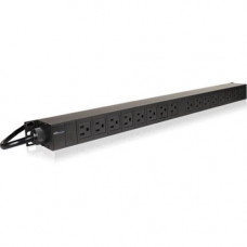 Istarusa Claypower 16 Outlets Power Distribution Unit - 12 x NEMA 5-15R, 4 x NEMA 5-15/20R - Vertical - Rack Mount CP-PD016-20