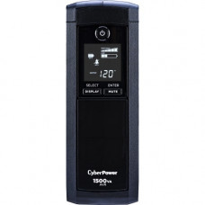 CyberPower Intelligent LCD CP1500AVRLCD 1500VA UPS - 1500VA/900W - 12 Minute Half Load - 6 x NEMA 5-15R - Battery/Surge-protected, 6 x NEMA 5-15R - Surge-protected - ENERGY STAR Compliance-ENERGY STAR; RoHS Compliance CP1500AVRLCD