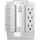 CyberPower CSB600WS Essential 6-Outlets Surge Suppressor Wall Tap and Swivel Outputs - Plain Brown Boxes - 6 x NEMA 5-15R - 900J - 125V AC Input CSB600WS