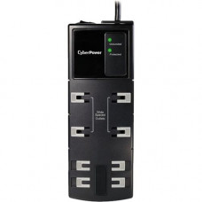 CyberPower CSB808 Essential 8-Outlets Surge Suppressor 8FT Cord - Plain Brown Boxes - 8 x NEMA 5-15R - 1800 J CSB808