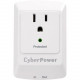 CyberPower CSP100TW Professional 1-Outlet Surge Suppressor with RJ-11 and Wall Tap Plug - Plain Brown Boxes - 1 x NEMA 5-15R - 900 J - 125 V Input CSP100TW