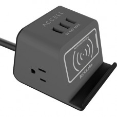 Accell Power Wireless Block Mini - 2 x AC Power, 3 x USB - 1875 VA - 300 J D080B-041B