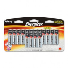 Energizer MAX Alkaline AA Batteries, 16 Pack - For Multipurpose - AA - 1.5 V DC - Alkaline - 16 / Pack E91LP-16