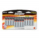 Energizer MAX Alkaline AA Batteries, 16 Pack - For Multipurpose - AA - 1.5 V DC - Alkaline - 16 / Pack E91LP-16