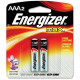 Energizer MAX Alkaline AAA Batteries, 2 Pack - For Multipurpose - AAA - 1.5 V DC - Alkaline - 2 / Pack - TAA Compliance E92BP2