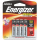 Energizer MAX Alkaline AAA Batteries, 4 Pack - For Multipurpose - AAA - 1.5 V DC - Alkaline - 4 / Pack - TAA Compliance E92BP4