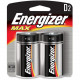 Energizer MAX Alkaline D Batteries, 2 Pack - For Multipurpose - D - 1.5 V DC - Alkaline - 2 / Pack - TAA Compliance E95BP2