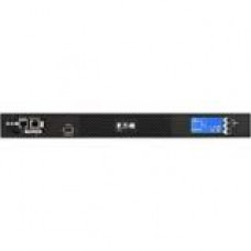 Eaton eATS 9-Outlet PDU - NEMA L6-20P - 8 x IEC 60320 C13, 1 x IEC 60320 C19 - 120 V AC, 230 V AC - 3330 W - Network (RJ-45) - 1U - Horizontal - Rack Mount - TAA Compliance EATS220