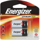 Energizer 123 Batteries, 2 Pack - For Camera - 3 V DC - 2 / Pack - TAA Compliance EL123APB2