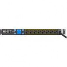 Eaton ePDU Metered 8-Outlet PDU - NEMA 5-20P - 8 x NEMA 5-20R - 120 V AC - 1920 W - Network (RJ-45) - 1U - Horizontal - Rack Mount - TAA Compliance EMIT09-10