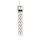 Belkin 6-Outlet Surge Protector with 3-foot Power Cord - 6 x AC Power - 300 J - 120 V AC Input - 120 V AC Output F5C047