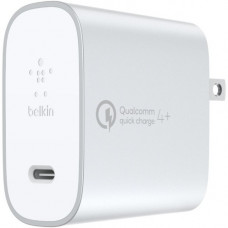 Belkin BOOST&uarr;CHARGE USB-C Home Charger + Cable with Quick Charge 4+ - 5 V DC Output F7U074DQ04-SLV