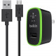 Belkin Universal Home Charger with Micro USB ChargeSync Cable (10 Watt/ 2.1 Amp) - 10 W Output Power - 5 V DC Output Voltage - 2.10 A Output Current F8M667TT04-PUR