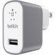 Belkin MIXIT&uarr;Metallic Home Charger - 5 V DC Output Voltage - 2.40 A Output Current F8M731DQGRY