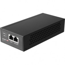 Edimax IEEE 802.3bt Gigabit 60W PoE++ Injector - 54 V DC, 1.67 A Output - 1 Gigabit Ethernet Input Port(s) - 1 Gigabit PoE Output Port(s) - 60 W GP-102IT