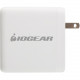 IOGEAR GearPower 100W USB-C GaN Charger [USB-IF] - 1 Pack - 120 V AC, 230 V AC Input - 5 V DC/5 A, 9 V DC, 15 V DC, 20 V DC Output - White GPAWC100W