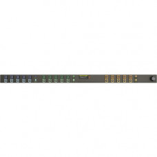 Vertiv Co Geist MN01X9W1-30L138-5CS15A0A10-S 30-Outlets PDU - Basic - 3P+E CA - 30 x U-Lock IEC 60320 C13 - 230 V AC - 0U - Vertical - Rack Mount - Rack-mountable - TAA Compliance I10021L