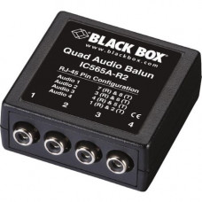 Black Box Quad Audio Balun - Network (RJ-45) IC565A-R2