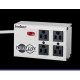 Tripp Lite Isobar Surge Protector Metal 4 Outlet 6&#39;&#39; Cord 3330 Joules - Receptacles: 4 x NEMA 5-15R - 3330J ISOBAR4