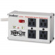 Tripp Lite Isobar Surge Protector Metal 4 Outlet 6&#39;&#39; Cord 3330 Joules - 4 x NEMA 5-15R - 1440 VA - 3330 J - 120 V AC Input - 120 V AC Output - TAA Compliance ISOBAR4ULTRA