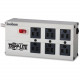 Tripp Lite Isobar Surge Protector Metal 6 Outlet 6&#39;&#39; Cord 3330 Joules - 6 x NEMA 5-15R - 1440 VA - 3330 J - 120 V AC Input - 120 V AC Output - TAA Compliance ISOBAR6