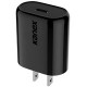 Kanex GoPower 18W USB-C Power Adapter - 18 W Output Power - 120 V AC, 230 V AC Input Voltage - 3.9 V DC, 5.9 V DC, 3.3 V DC, 11 V DC Output Voltage - 3 A Output Current - USB K160-1526-USBK