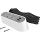 Chief Desktop Power Center, 3 AC, 2 USB-A, White - 3 x AC Power, 2 x USB - 6 ft Cord - 15 A Current - Desktop - White KRADPC32W