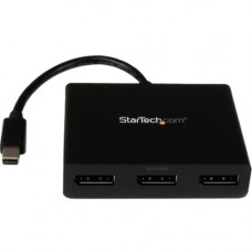 Startech.Com Mini DisplayPort to DisplayPort Multi Monitor Splitter - 3-Port MST Hub - mDP 1.2 to 3x DP MST Hub - 3840 &#195;ÃÂÃÂ 2160 - DisplayPort - Plastic - RoHS, TAA Compliance MSTMDP123DP