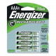 Energizer Recharge Power Plus Rechargeable AAA Batteries, 4 Pack - For Multipurpose - Battery Rechargeable - AAA - 1.2 V DC - Nickel Metal Hydride (NiMH) - 4 / Pack - TAA Compliance NH12BP-4