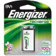 Energizer Recharge Universal Rechargeable 9V Batteries, 1 Pack - For Multipurpose - Battery Rechargeable - 9V - 9 V DC - 150 mAh - Nickel Metal Hydride (NiMH) - 1 Each - TAA Compliance NH22NBP