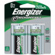 Energizer Recharge Universal Rechargeable D Batteries, 2 Pack - For Multipurpose - Battery Rechargeable - D - 2200 mAh - Nickel Metal Hydride (NiMH) - 2 / Pack NH50BP-2