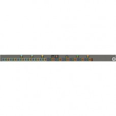 Vertiv Co Geist MNU3EHB1-36PNB8-6PS15B0A10-S-A 36-Outlets PDU - Switched - IEC 60309 3P+E 60A - 24 x IEC 60320 C13, 12 x IEC 60320 C19 - 208 V AC - Network (RJ-45) - 0U - Vertical - Rack Mount - Rack-mountable - TAA Compliance NU30051L