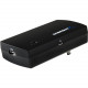 Sabrent Portable Battery Charger - 4000mAh - For iPhone, USB Device, Smartphone - 4000 mAh - 2.10 A - 5 V DC Output - 5 V DC Input - 1 x - Black PB-WPBG-PK40