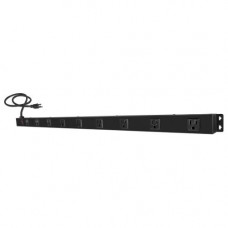 Qvs 9-Outlets Surge Protector Wallmount PowerBar with 3ft Cord - 9 Receptacle(s) - 150 J PB9-03