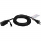 Qvs 3-Outlet 2-Prong 15ft Power Extension Cord - 3 x AC Power - 15 ft Cord - 13 A Current - 125 V AC Voltage - 1625 W - 3 x AC Power - 15 ft Cord - 13 A Current - 125 V AC Voltage - 1625 W - Black PC2PX-15