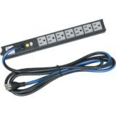 Middle Atlantic Products 7-Outlets Power Strip - NEMA 5-15P - 7 - 10 ft Cord PD-715SC-NS