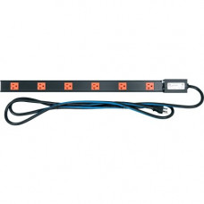 Middle Atlantic Products PDT-615C 6-Outlets Power Strip - NEMA 5-15P - 6 x NEMA 5-15R - 9 ft Cord - Rack-mountable PDT-615C