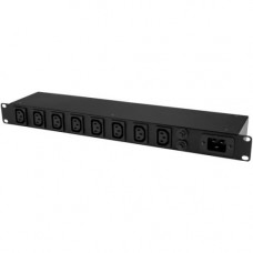 Startech.Com 8-Port Rack-Mount PDU with C13 Outlets - 16 A - 10 ft. Power Cord (NEMA5-20p) - Server Rack Power Distribution Unit - 1U - IEC 60320 C20 - 8 x IEC 60320 C13 - 120 V AC, 230 V AC - 1920 W - 1U - Horizontal - Rack Mount PDU08C13H