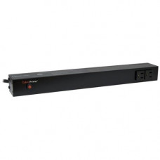 CyberPower Basic PDU15B2F8R 10-Outlets PDU - 10 x NEMA 5-15R - 1U Rack-mountable, Zero U Vertical Rackmount - RoHS Compliance PDU15B2F8R