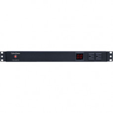 CyberPower Metered PDU15M2F10R 12-Outlets PDU - 12 x NEMA 5-15R - 1U Rack-mountable, Zero U Vertical Rackmount - RoHS Compliance PDU15M2F10R