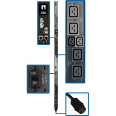 Tripp Lite PDU 3-Phase Switched 14.4kW 208V 6 C13 12 C19 50A CS8365C 0U TAA - Monitored/Switched - Hubbell CS8365C - 12 x IEC 60320 C19, 6 x IEC 60320 C13 - 230 V AC - 0U - Vertical - Rack Mount - Rack-mountable - TAA Compliant - TAA Compliance PDU3EVSR6H