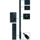 Tripp Lite PDU 3-Phase Switched 208V 12.6kW Hubbell 21 C13; 3 C19 0URM - 3 x IEC 60320 C19, 21 x IEC 60320 C13 - 12.6kW - Zero U Vertical Rackmount" - RoHS Compliance PDU3VSR10H50
