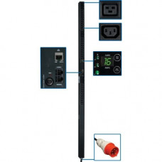 Tripp Lite PDU 3-Phase Monitored 220/230V 30 C13; 6 C19 IEC-309 16A Red 10&#39;&#39; Cord 0U - 6 x IEC 60320 C19, 30 x IEC 60320 C13 - 11kVA - Zero U Vertical Rackmount" - RoHS Compliance PDU3XVN10G16